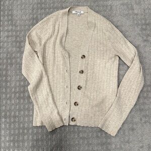 Madewell cardigan sweater women’s size XS cream
